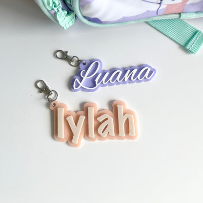 Double Layer Name Bag Tag
