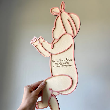 1:1 Scale Birth Plaque