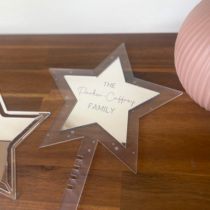 Family Name Christmas Tree Topper