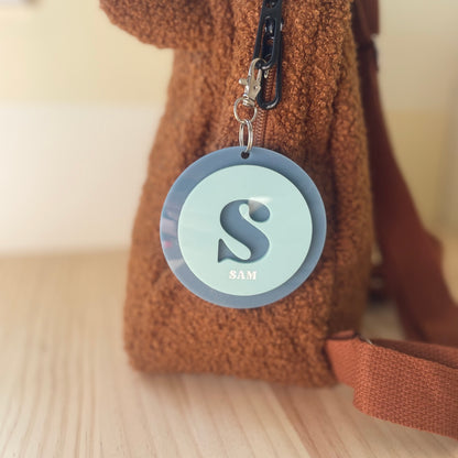 Round Cut Out Bag Tag | Double Layer