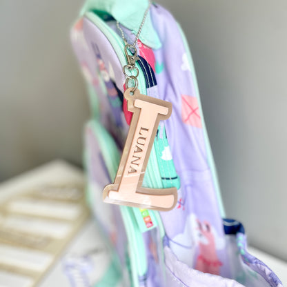 Letter Name Bag Tag
