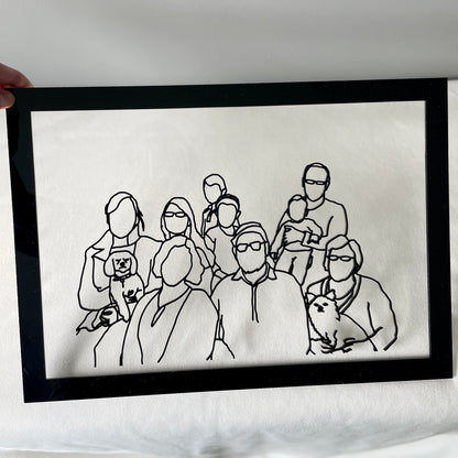 Custom Photo Line Art