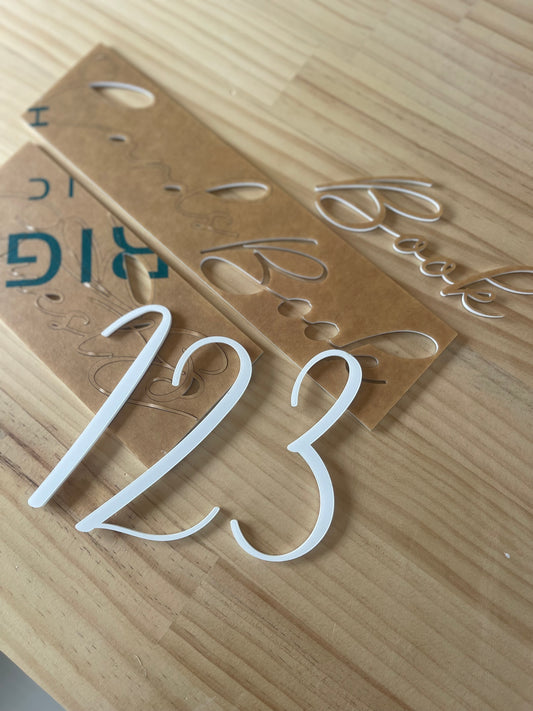 Number Cut Outs 1-3