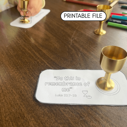 Kids Communion Tray + Teaching Guide | Printable Digital File | Instant Download - Remarkable Creations