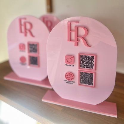 QR Code Sign | Oval | Single Panel