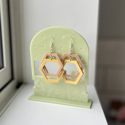 Honeycomb Loop Earrings