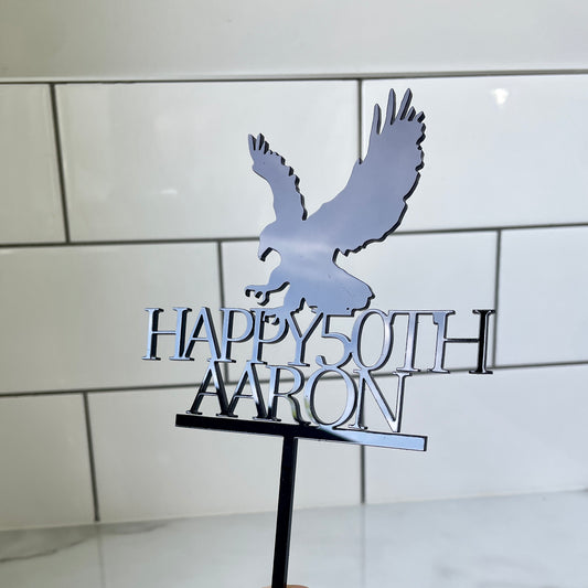 50th Birthday | Eagle Cake Topper