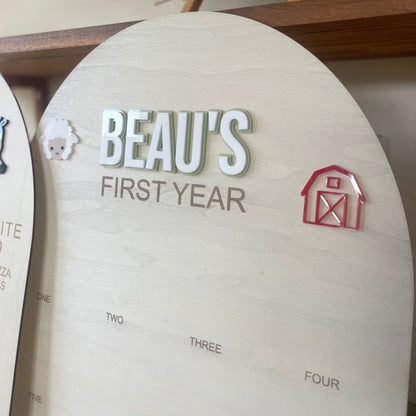 Farm Animal Theme | Photo Birthday Board