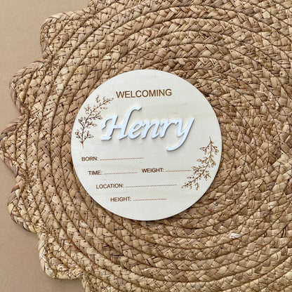 Birth Announcement Disc