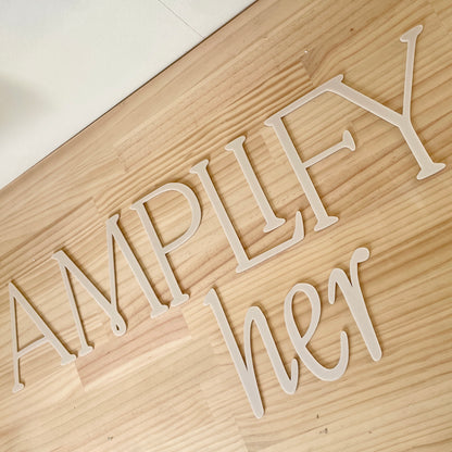 Logo Text Lettering | Acrylic