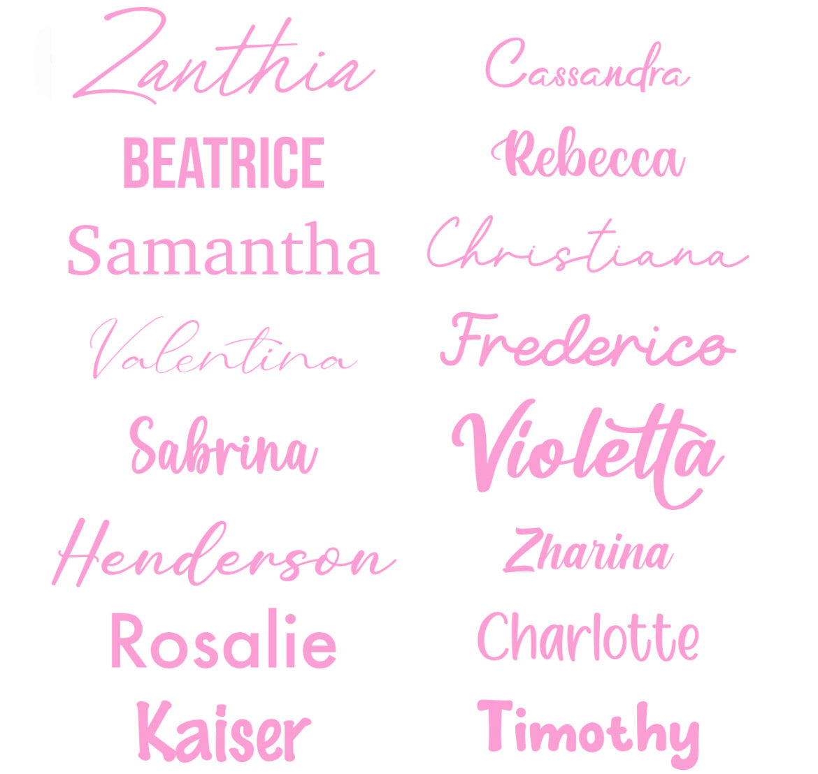 Acrylic Name Sign | single layer