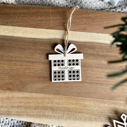 Rattan-Look Wooden Ornaments