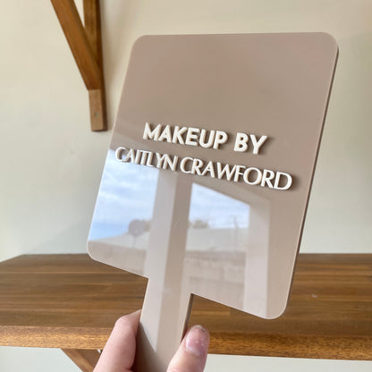 Coloured Acrylic Handheld Mirror | Custom Logo