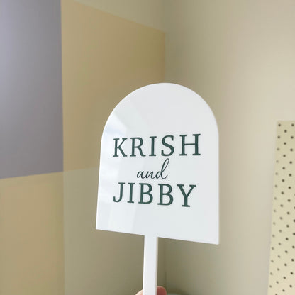 Arch Cake Topper | Single Layer