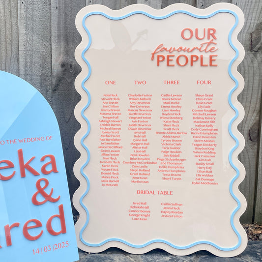 Seating Chart | Acrylic