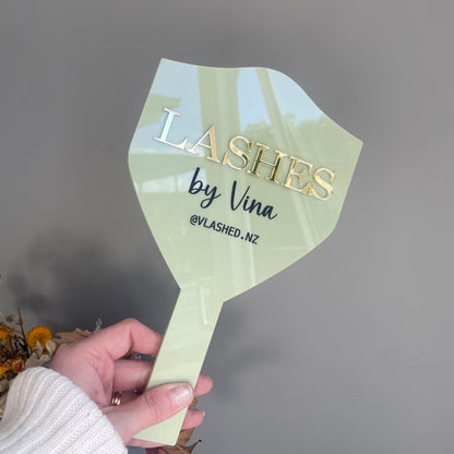 Coloured Acrylic Handheld Mirror | Custom Logo