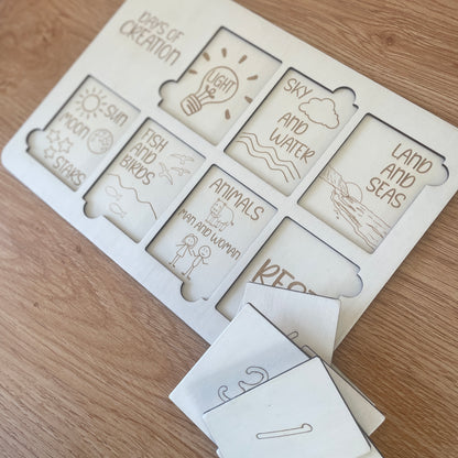 Days of Creation Wooden Puzzle