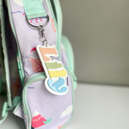 Multicolour Name Bag Tag