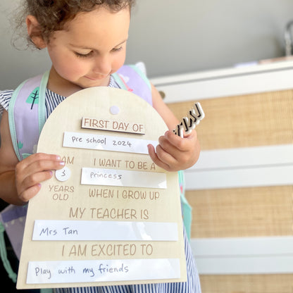 First/Last Day Board INTERCHANGEABLE