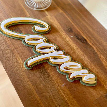 Name Sign | Acrylic | Triple Layer
