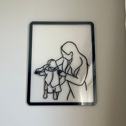 Custom Photo Line Art