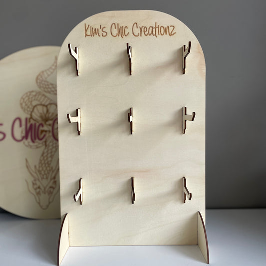 Wooden Keyring Stand