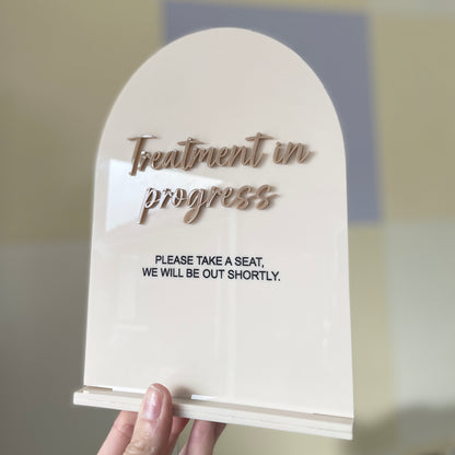 Treatment in Progress Sign | A5