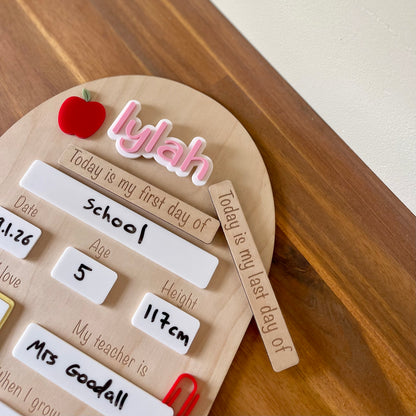 First/Last Day Board INTERCHANGEABLE | School Design - Remarkable Creations