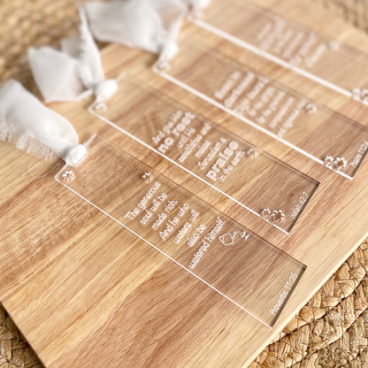 Custom Text Bookmark