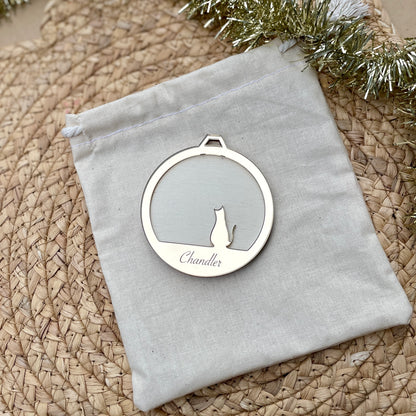 Pet Silhouette Ornament - Remarkable Creations