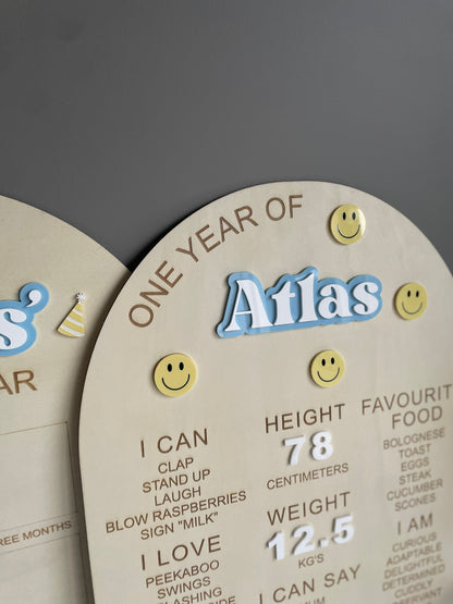 Smiley Face Theme | Milestone Birthday Board