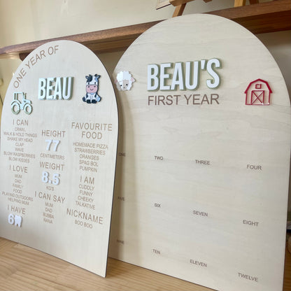 Farm Animals Theme | Milestone Birthday Board - Remarkable Creations