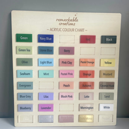 Lanyard Tag | Double Layer Acrylic Name