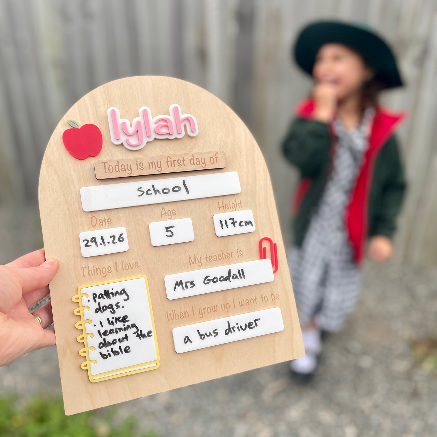 First/Last Day Board INTERCHANGEABLE | School Design - Remarkable Creations