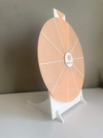 Spinning Prize Wheel | Large Promotional Event Size | Acrylic | Spin to Win for Business Promotions - Remarkable Creations