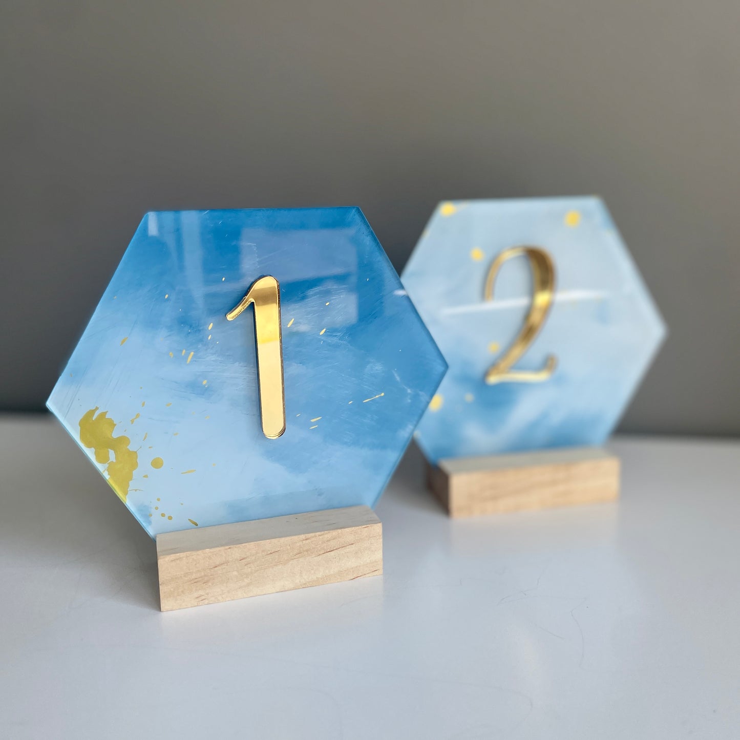Table Numbers Set of Three | Custom Colour Match - Remarkable Creations
