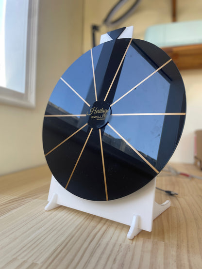 Spinning Prize Wheel | Large Promotional Event Size | Acrylic | Spin to Win for Business Promotions - Remarkable Creations