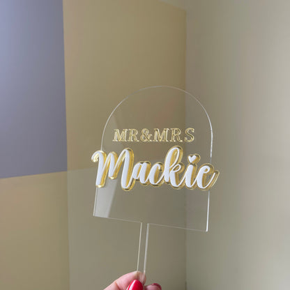 Arch Cake Topper | Triple Layer - Remarkable Creations