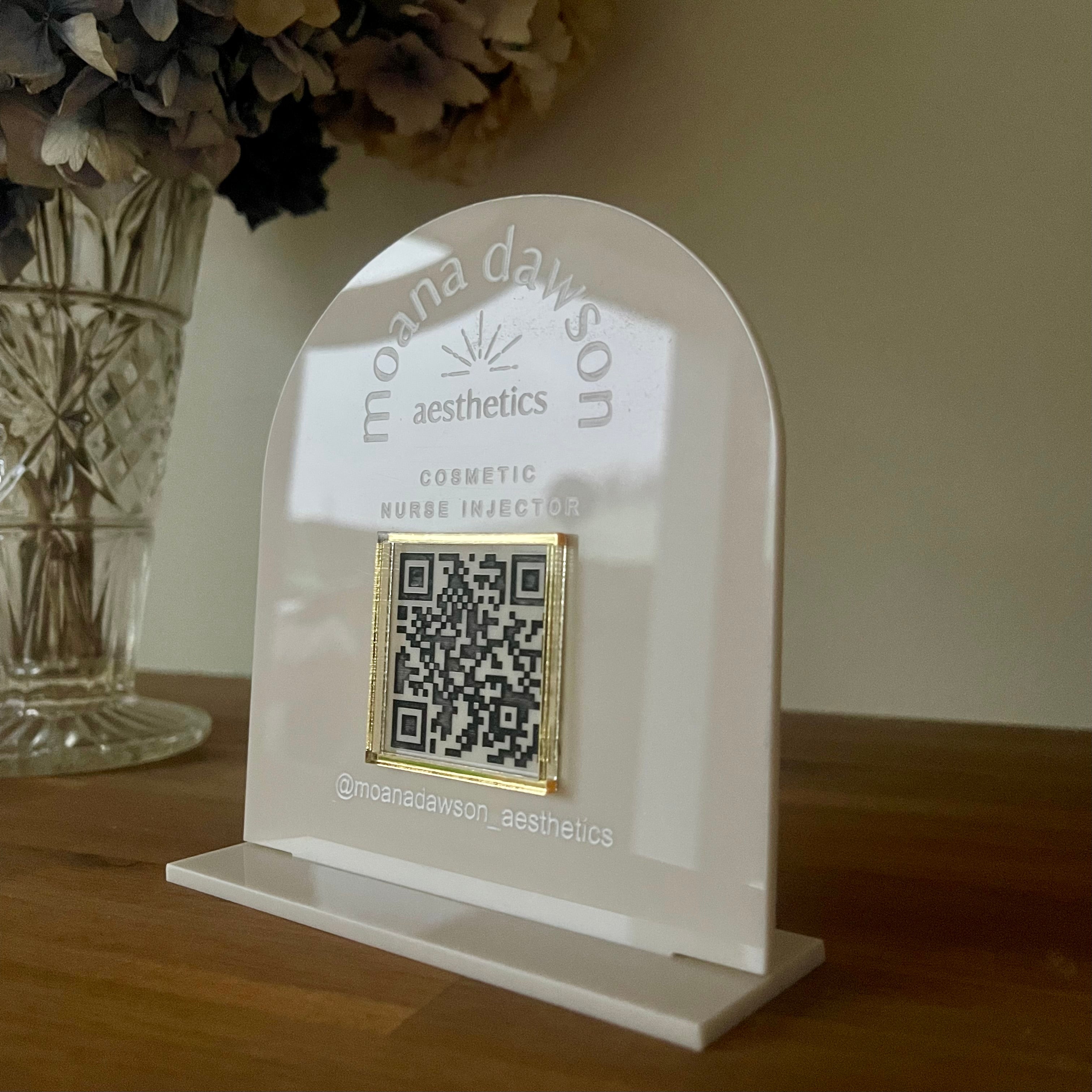 QR Code Sign | A5 Arch Design 2 | 1 QR Code – Remarkable Creations
