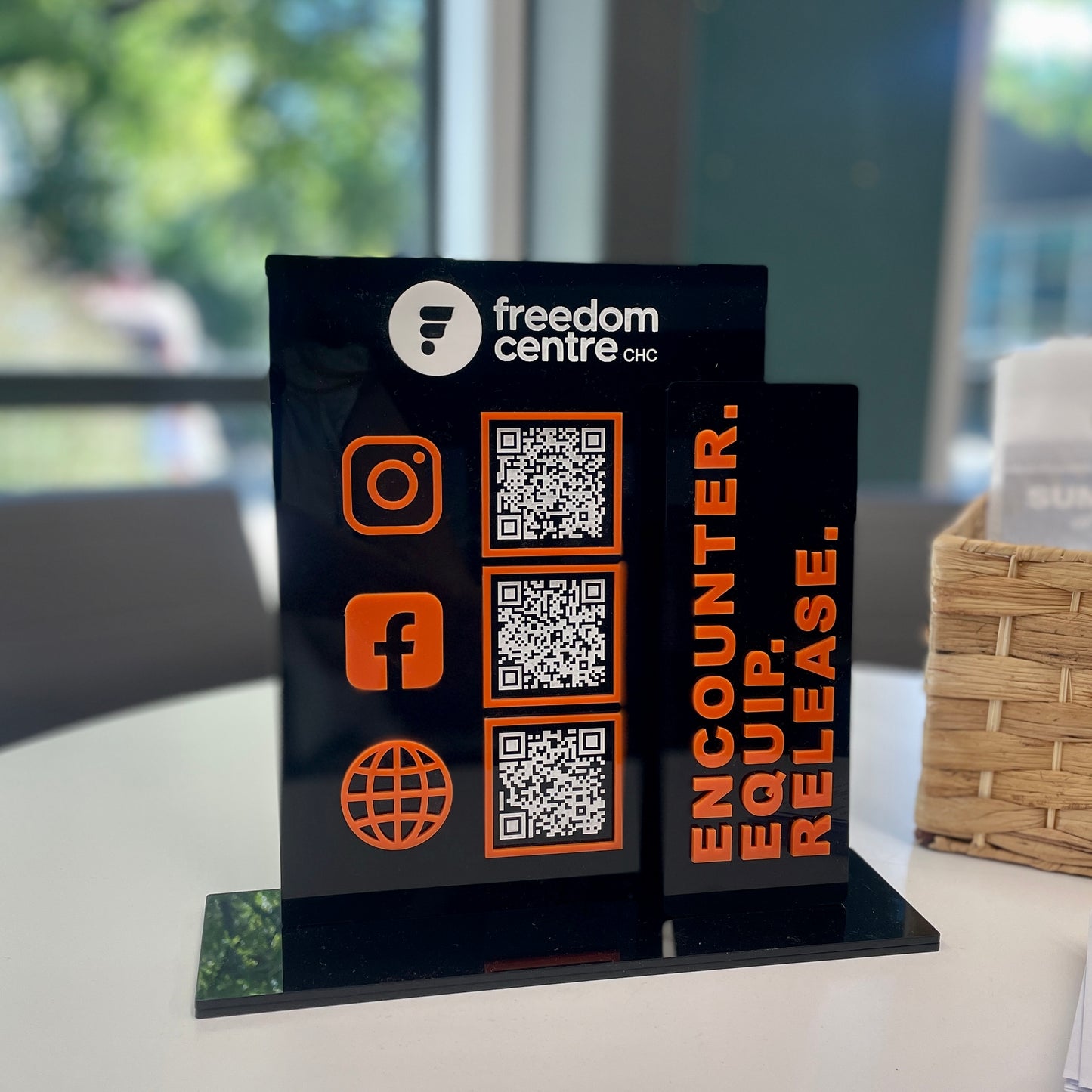 QR Code Sign | Large | Rectangular | Double Panel - Remarkable Creations