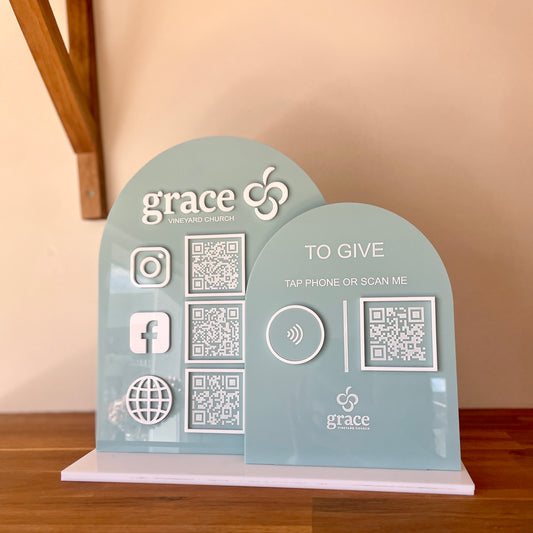 QR Code Sign | Giving/Payment Sign | Large - Remarkable Creations