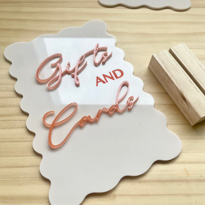 Gifts and Cards Sign | Acrylic - Remarkable Creations