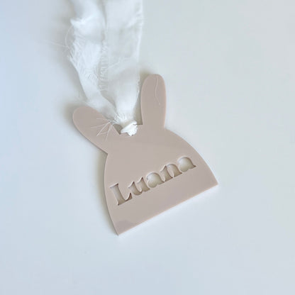Bunny Easter Basket Tag | Acrylic