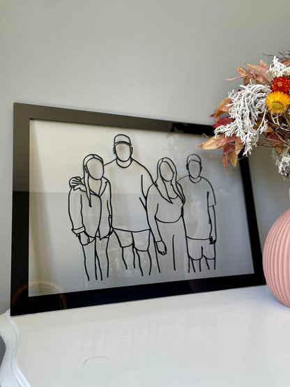 Custom Photo Line Art