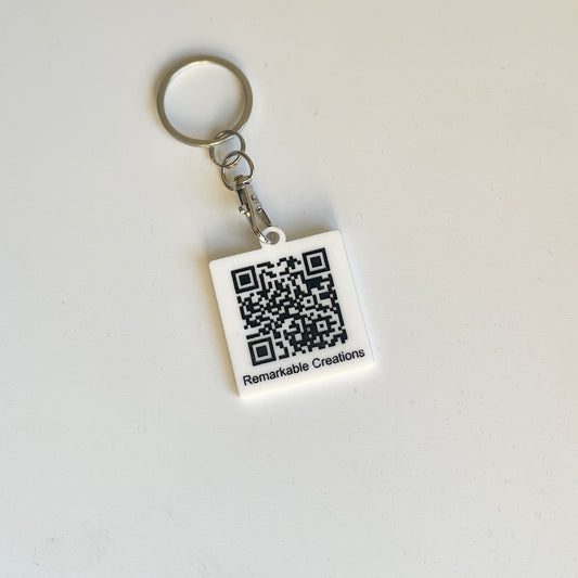 Promotional QR Code Keyring (Single Layer)