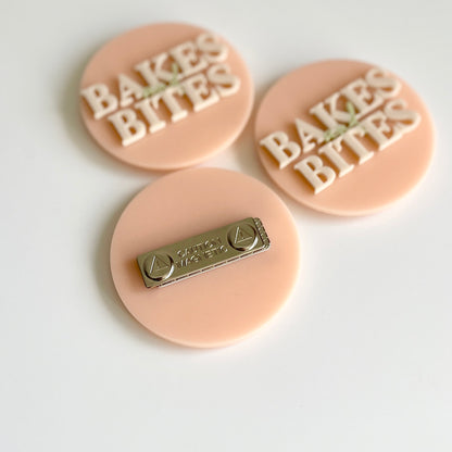 3D Acrylic Business Logo Badge | Circular