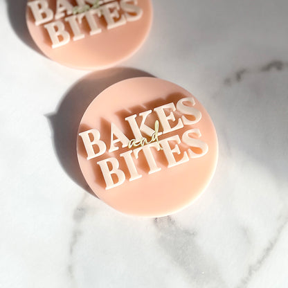 3D Acrylic Business Logo Badge | Circular