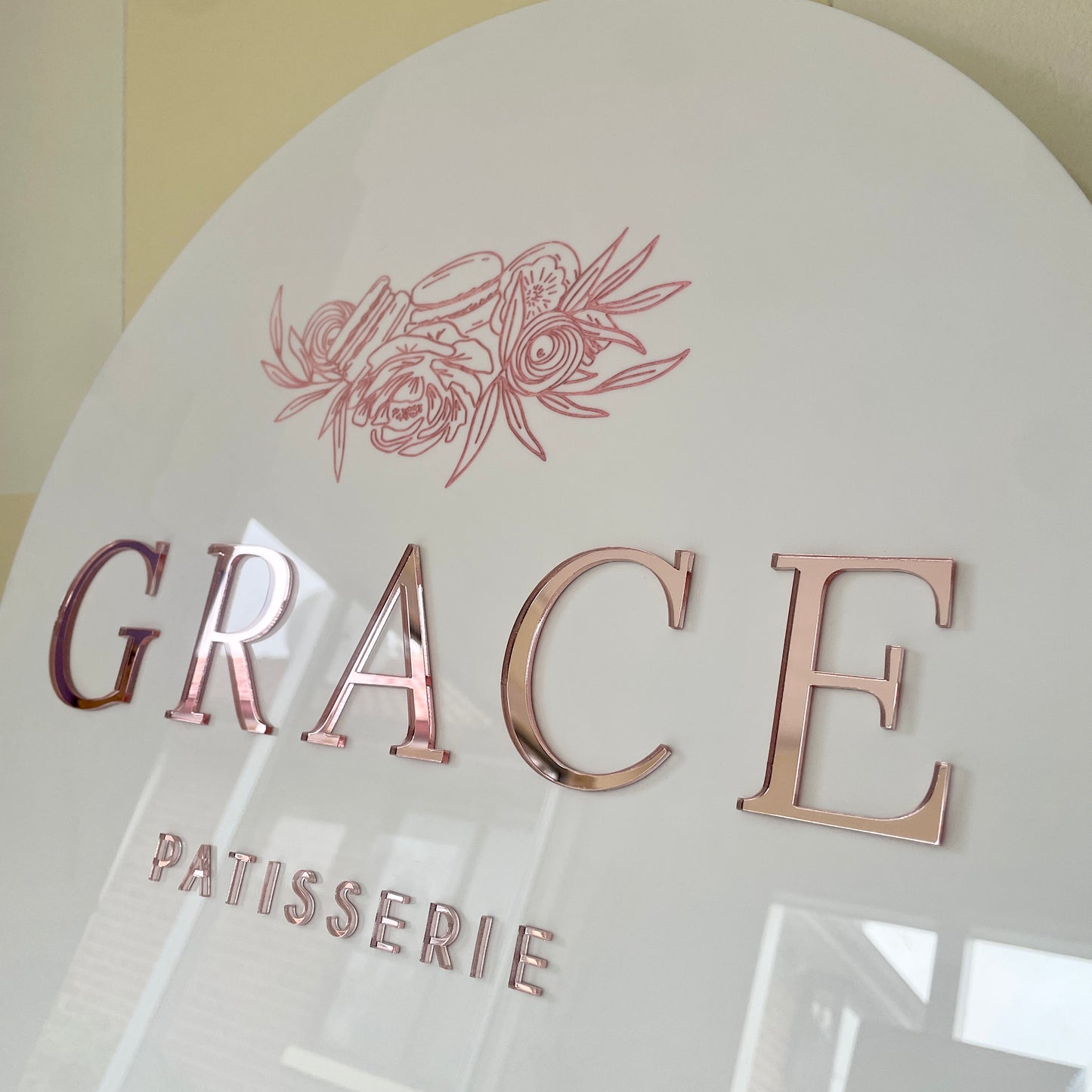 Custom Business Logo Sign | Acrylic | Round | 3D Lettering - Remarkable Creations