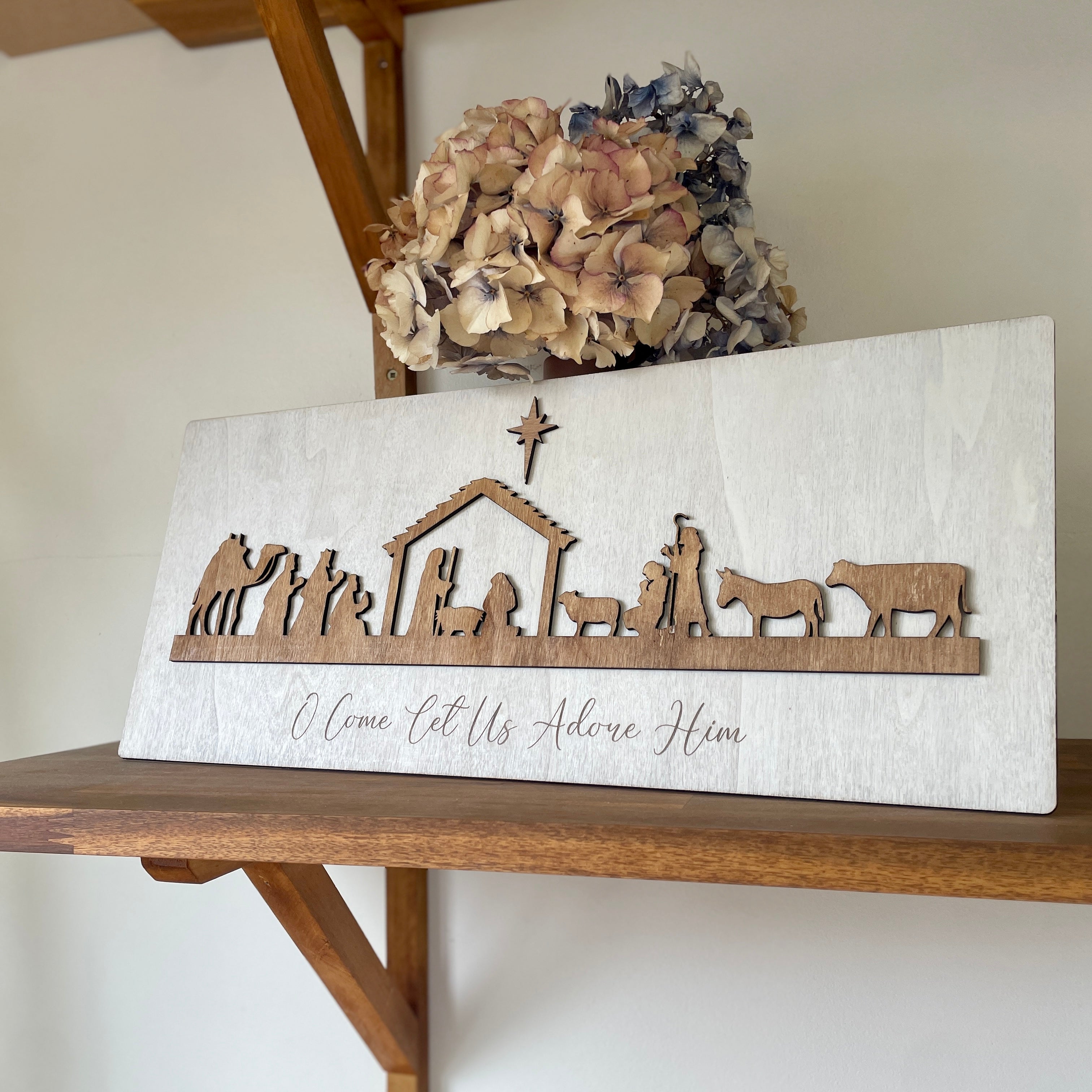 Nativity Scene Wooden Art - Remarkable Creations
