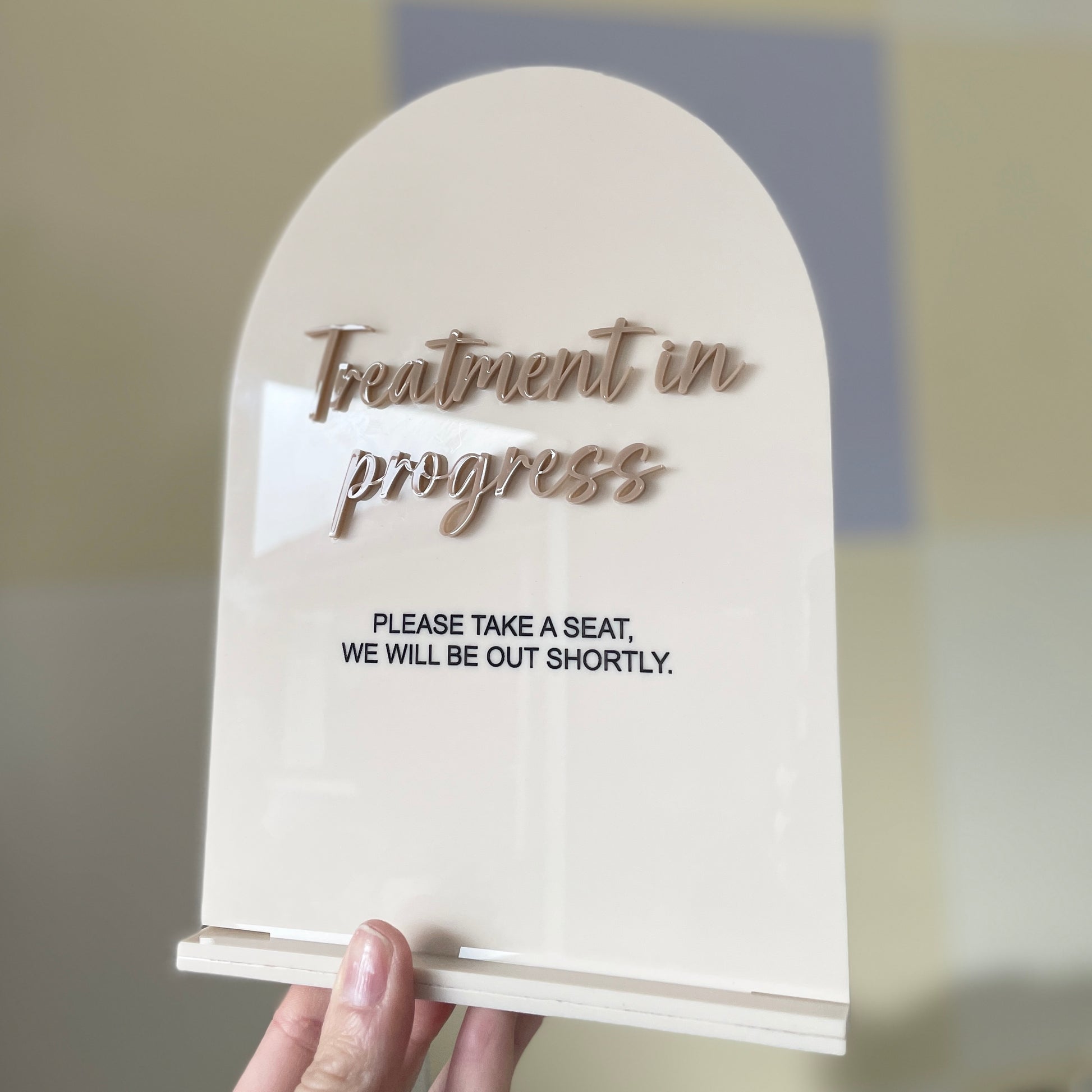 Treatment in Progress Sign | A5 - Remarkable Creations